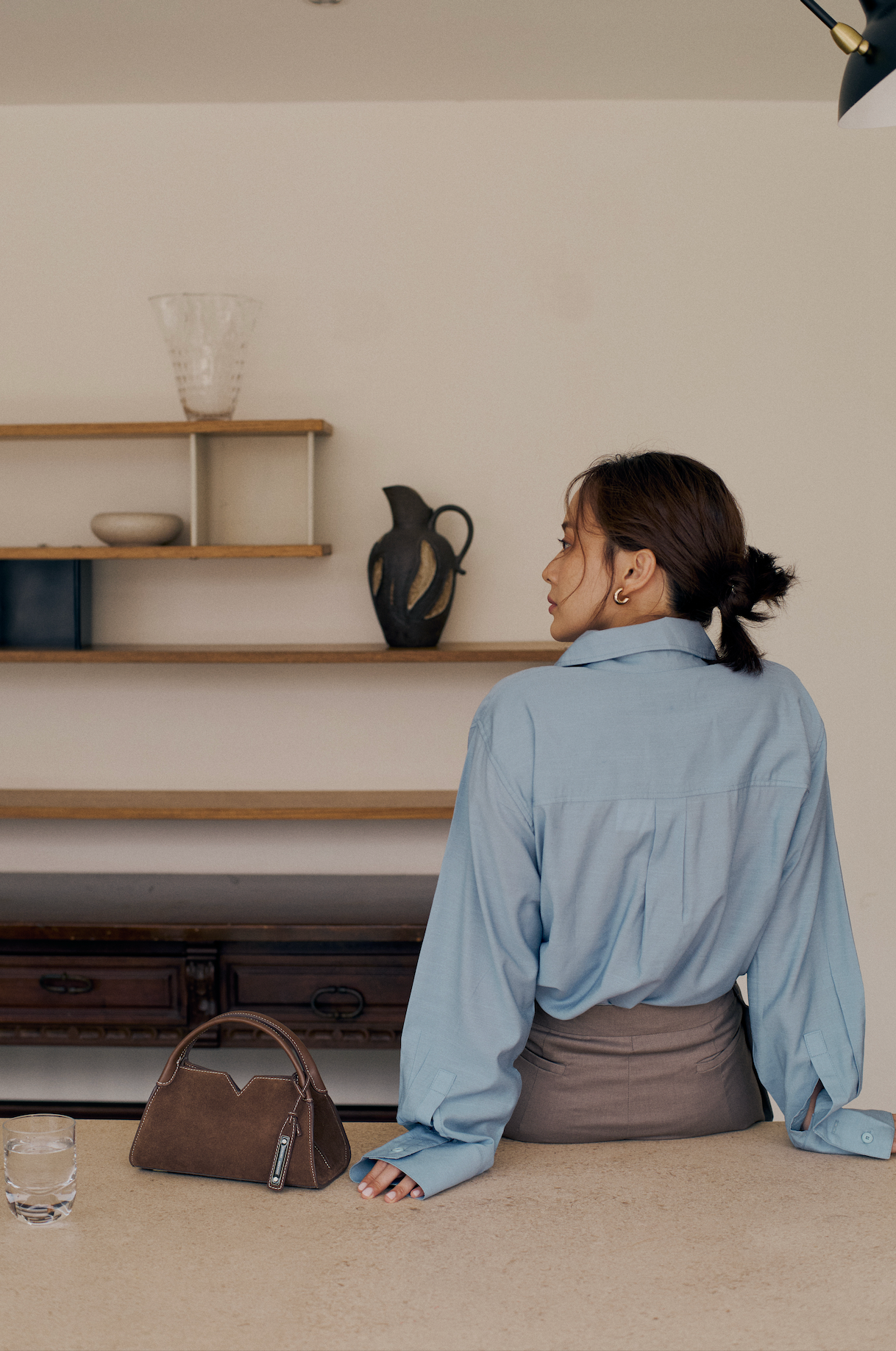 MIKI BAG - WALNUT (Suede)